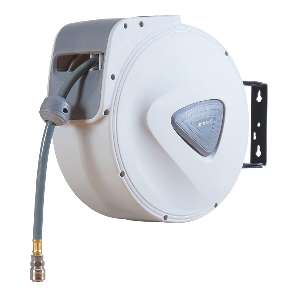 Sűrített levegős tömlőtartó dob Nassau fehér/szürke [pro.tec]