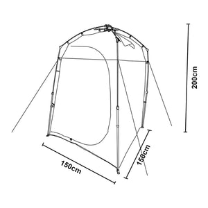 Pop-Up zuhanysátor Ayas 150x150x200 cm [pro.tec]
