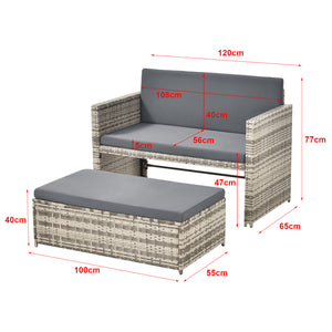 Kerti bútor szett Segovia 2 személyes több színben [en.casa] 