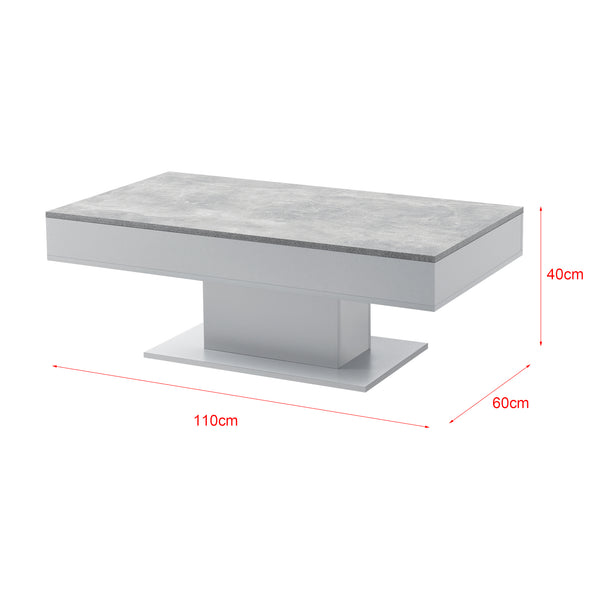 Dohányzóasztal Lünen 40 x 110 x 60 cm forgácslap több színben [en.casa]®  