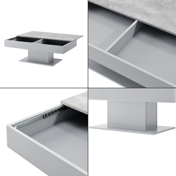 Dohányzóasztal Lünen 40 x 110 x 60 cm forgácslap több színben [en.casa]®  