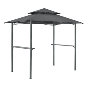 Grillpavilon Parga 250x241x151cm sötétszürke en.casa - premiumXL
