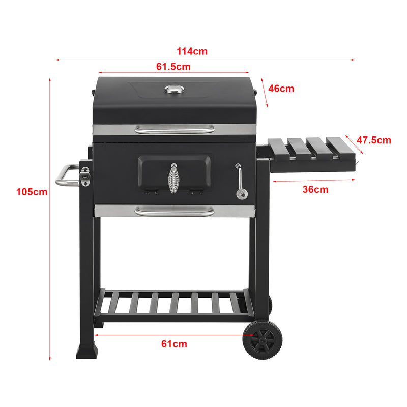 Méretrajz Faszenes grill Arnad fekete [casa.pro]