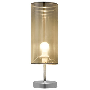 [lux.pro]® Asztali lámpa Gloss éjjeli lámpa design 44 x ø 13.5 cm ezüst