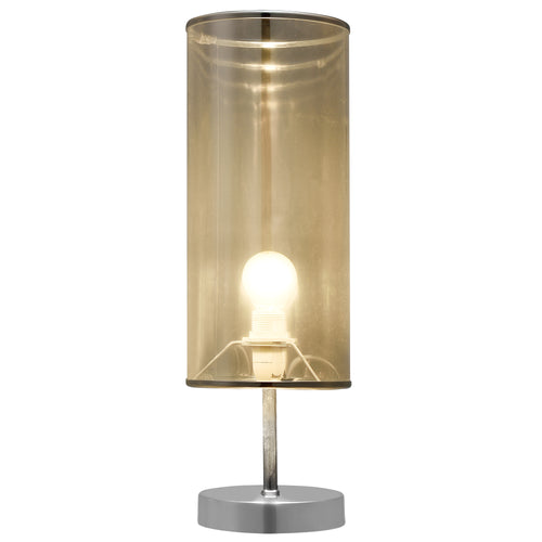 [lux.pro]® Asztali lámpa Gloss éjjeli lámpa design 44 x ø 13.5 cm ezüst