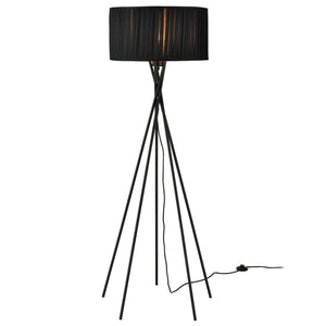 Állólámpa Black Mikado nappali megvilágítás design lámpa 155 x ø 48 cm fekete [lux.pro]® 