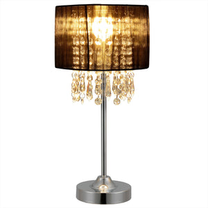  Asztali lámpa Bellevue éjjeli lámpa design 40 x ø 20 cm fekete [lux.pro]®