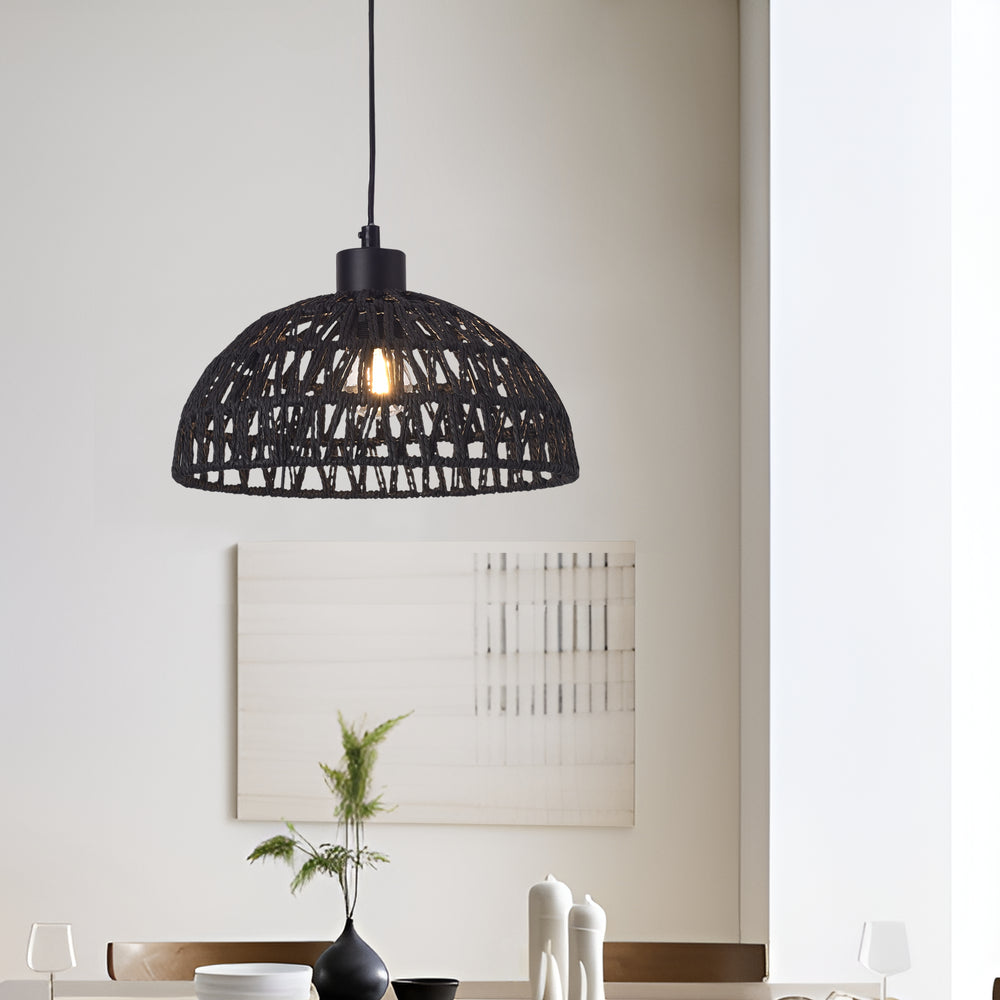 Függőlámpa Alton fém+rattan [lux.pro]