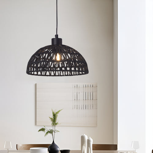 Függőlámpa Alton fém+rattan [lux.pro]