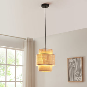 Biggar függőlámpa rattan hatású/fonott minta [lux.pro] - premiumXL