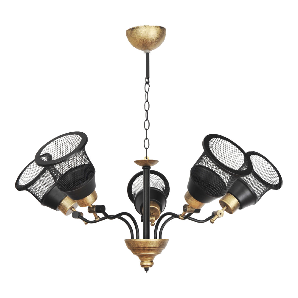Langport Függőlámpa 3/5 foglalatos fekete/arany [lux.pro]