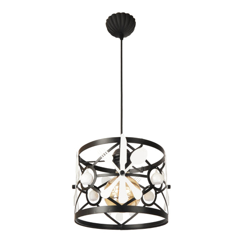 Függeszték Patchway Fekete / Fehér 1 x E27 [lux.pro]