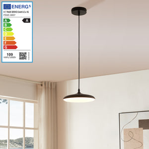 Oupilu függőlámpa beépített LED-ekkel, fém, 120x25x25 cm, fekete/fehér [lux.pro] - premiumXL