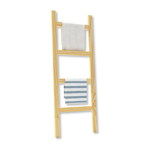 Törölközőtartó létra Luumäki fenyőfa több színben [en.casa]
