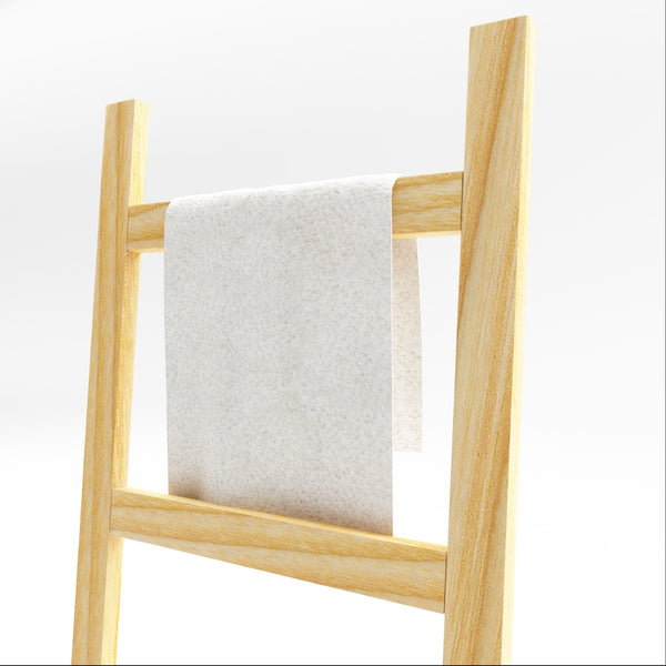 Törölközőtartó létra Luumäki fenyőfa több színben [en.casa]