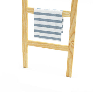 Törölközőtartó létra Luumäki fenyőfa több színben [en.casa]