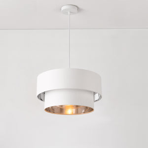 Függőlámpa Lopar fekete-arany vagy fehér-ezüst több méretben [lux.pro]