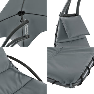 Függőágy tartóval acél/poliészter több színben [en.casa] 