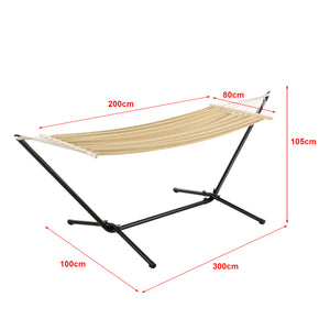 Függőágy tartóvázzal Surte 200x100 cm [en.casa]