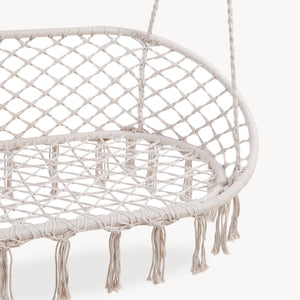 Függőfotel Kailua 135x129x65 cm krémfehér [casa.pro]