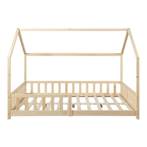 Házikó ágy Hesel leesésgátlóval [en.casa]