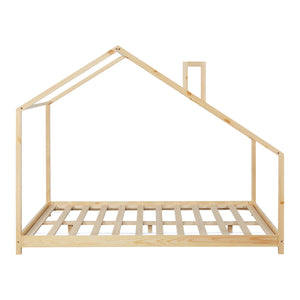 Házikó gyerekágy Siuntio fenyő natúr [en.casa]