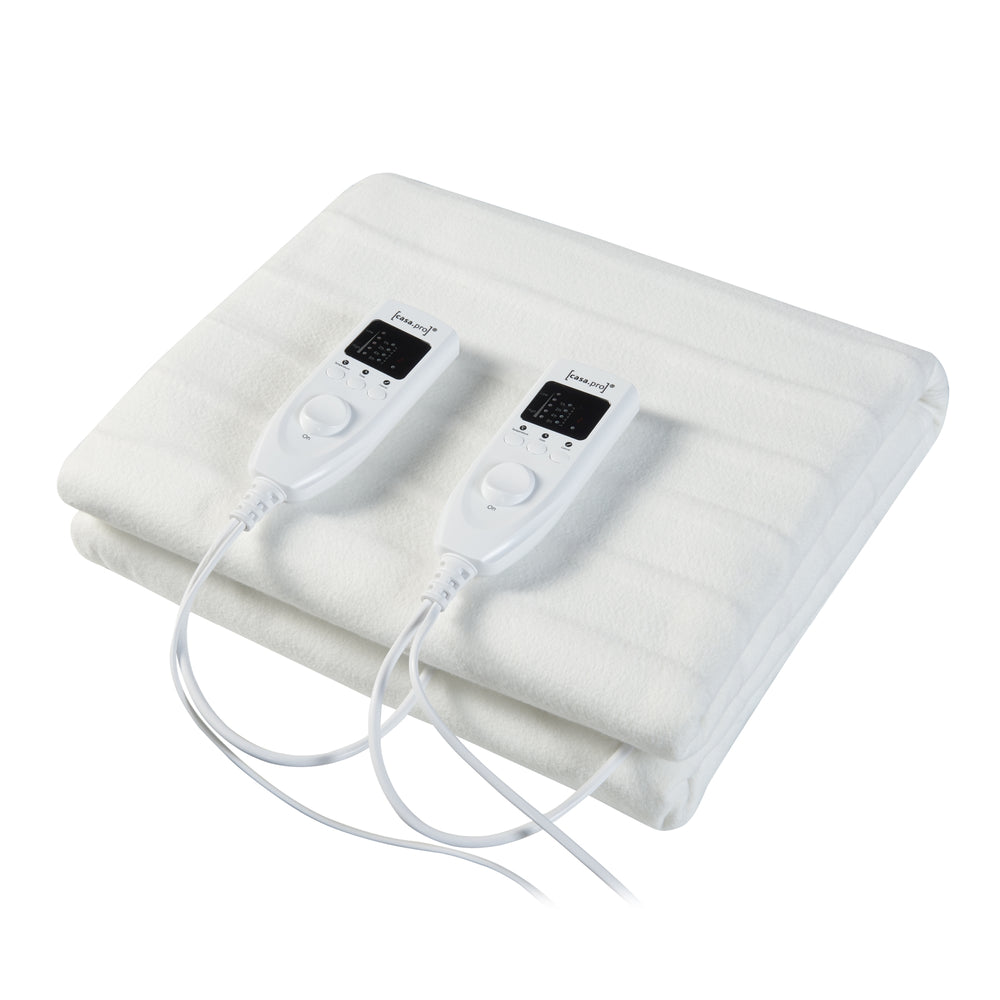 [casa.pro]® Elektromos takaró - Melegítő takaró 3 állású kapcsolóval - 60W,  230V, 50Hz - Fehér