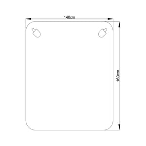 [casa.pro]® Elektromos takaró - Melegítő takaró 3 állású kapcsolóval - 60W,  230V, 50Hz - Fehér