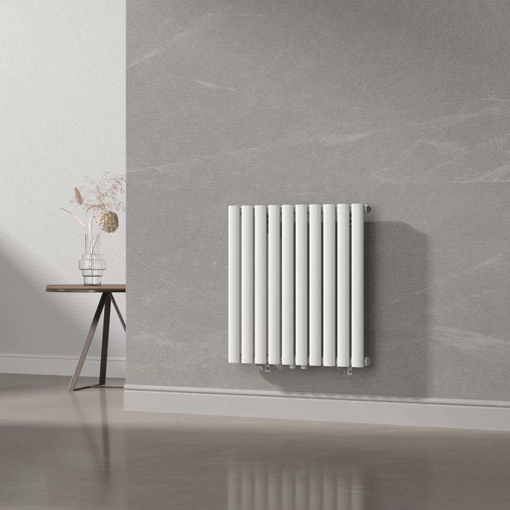 Egyrétegű design csőradiátor Nore fehér 60x60cm, 459W [neu.haus]