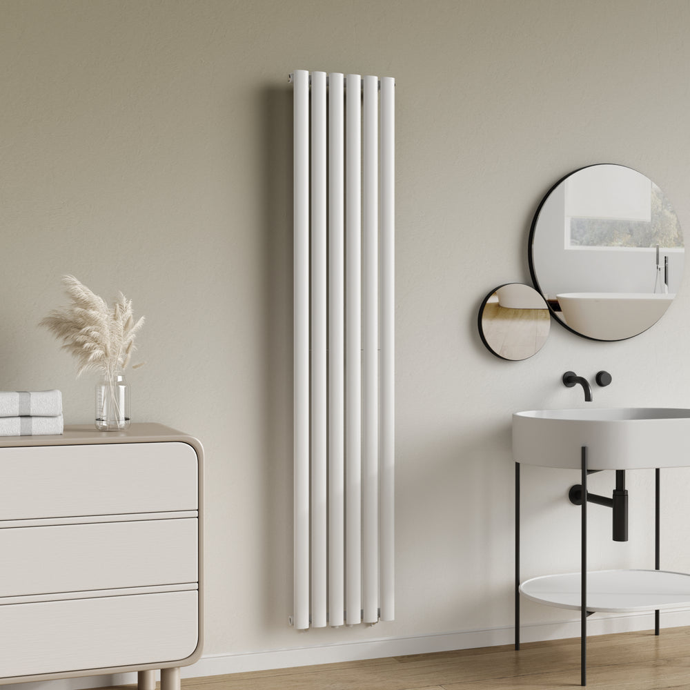 Egyrétegű design csőradiátor Nore fehér 180x36cm, 707W [neu.haus]