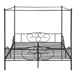Fém baldachinos ágy Finström [en.casa]