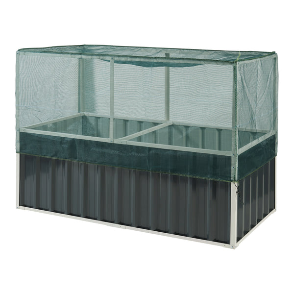 Magaságyás hálóval Alblasserdam antracit [en.casa]