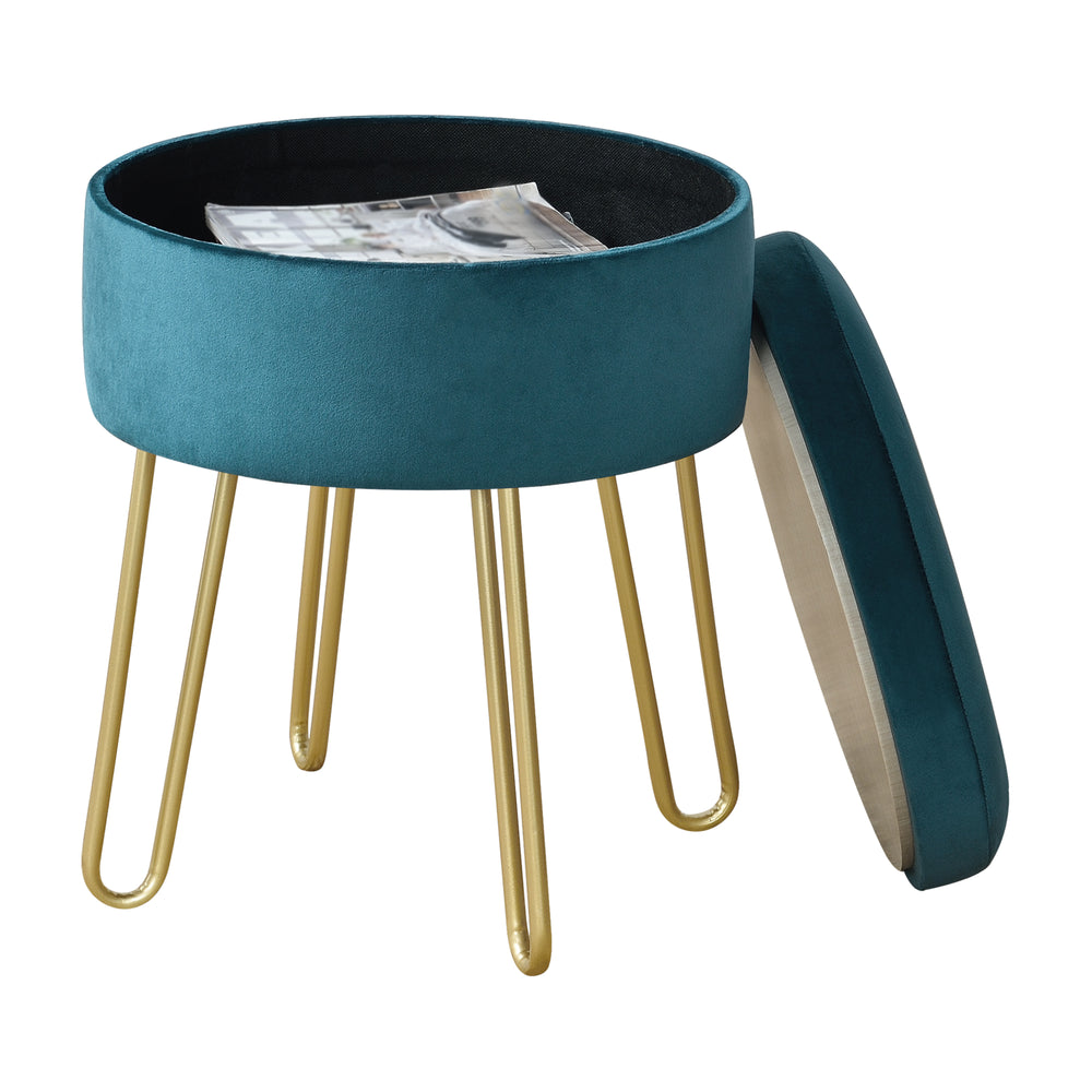 Ülőpuff Siders 48x38x38 cm MDF/fém váz különböző színekben en.casa