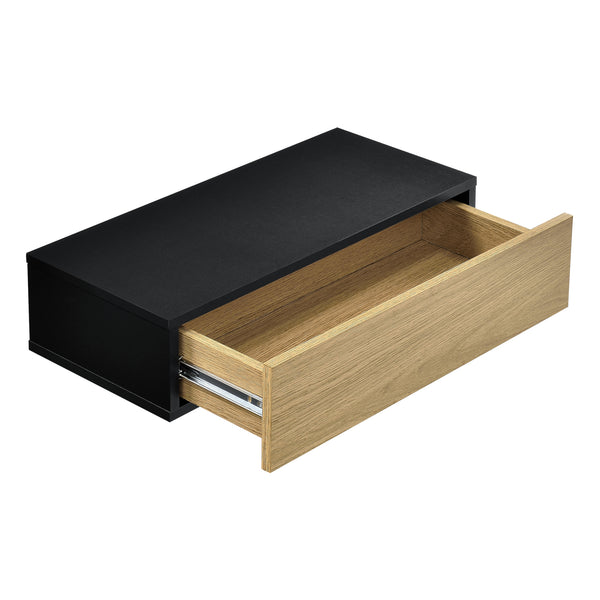 [en.casa]® Falipolc fiókkal fali éjjeliszekrény 50x24x12cm több színben