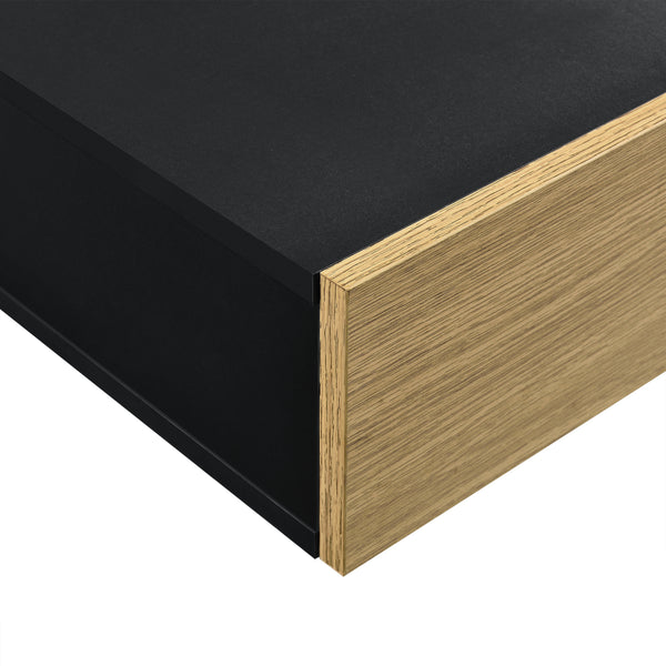 [en.casa]® Falipolc fiókkal fali éjjeliszekrény 50x24x12cm több színben