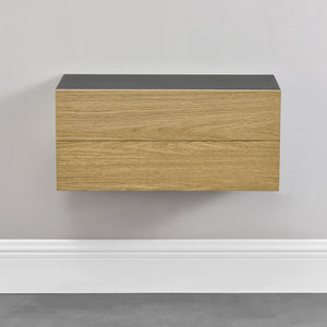 [en.casa]® Falipolc fiókkal kétdarabos szett 50x24x12cm több színben

