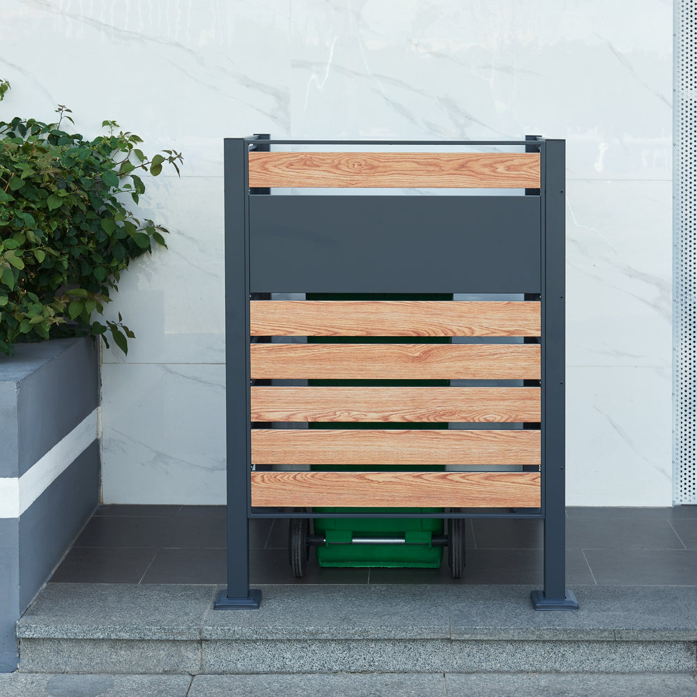 Szemetesláda kerítés Uusikaupunki [en.casa] - premiumXL