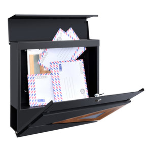 Postaláda Schönburg 37 x 37 x 10,5 cm Újságtartó csővel 2 kulccsal több színben [en.casa] 