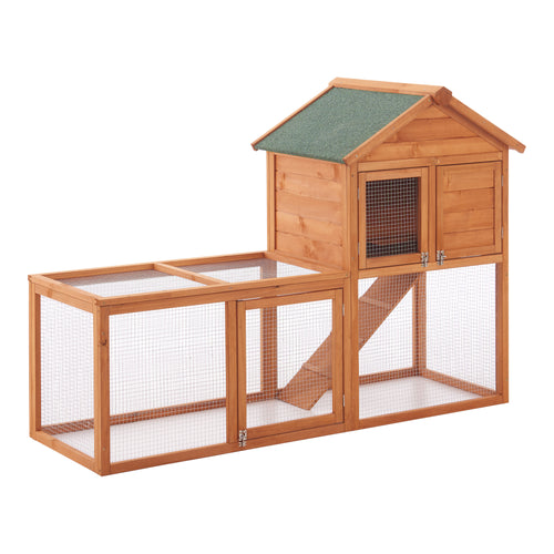 Nyúlketrec Kelkheim 110x160x61cm fenyőfa [en.casa] - premiumXL