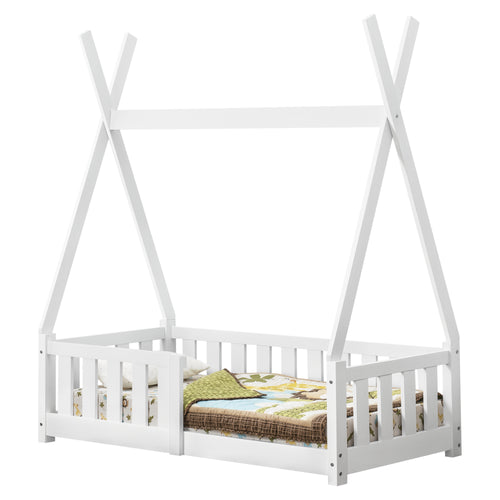 Gyerekágy Helsingborg 70x140 cm fehér [en.casa] - premiumXL
