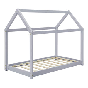 Gyermekágy házikó formájú gyerekágy 140x70/80x160 cm többszínű [en.casa]® 