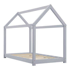 Gyermekágy házikó formájú gyerekágy 140x70/80x160 cm többszínű [en.casa]® 