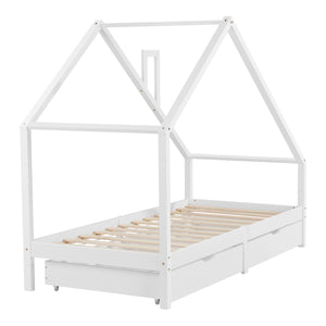 Gyermekágy Assling 2 tárolófiókkal és ágyrácssal 90 x 200 cm több színben [en.casa]