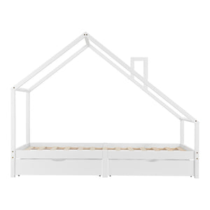 Gyermekágy Assling 2 tárolófiókkal és ágyrácssal 90 x 200 cm több színben [en.casa]
