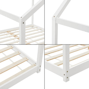 Házikóágy Cerro fehér, fenyő [en.casa]