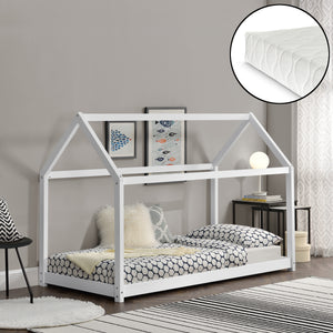 Házikó gyerekágy Netstal 90x200 cm matraccal [en.casa]
