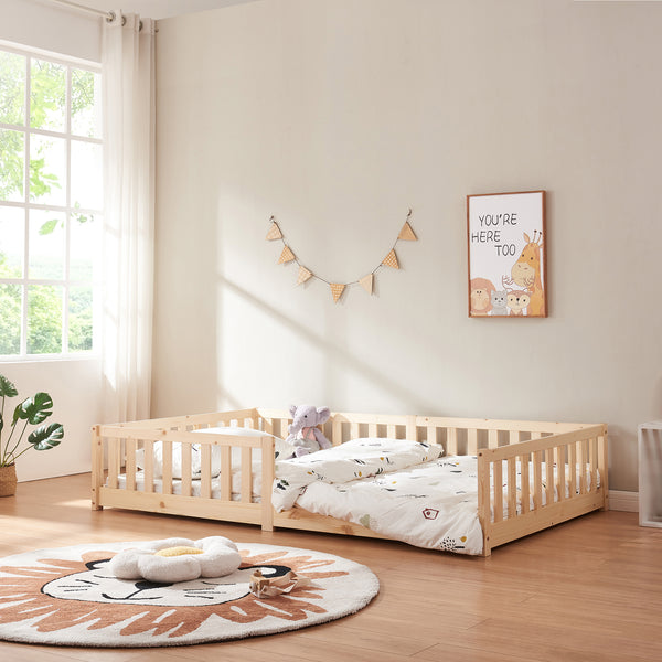 Montessori gyerekágy Tanna leesésgátlóval [en.casa]