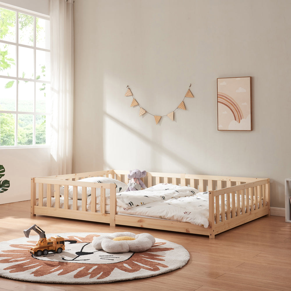 Montessori gyerekágy Tanna leesésgátlóval [en.casa]