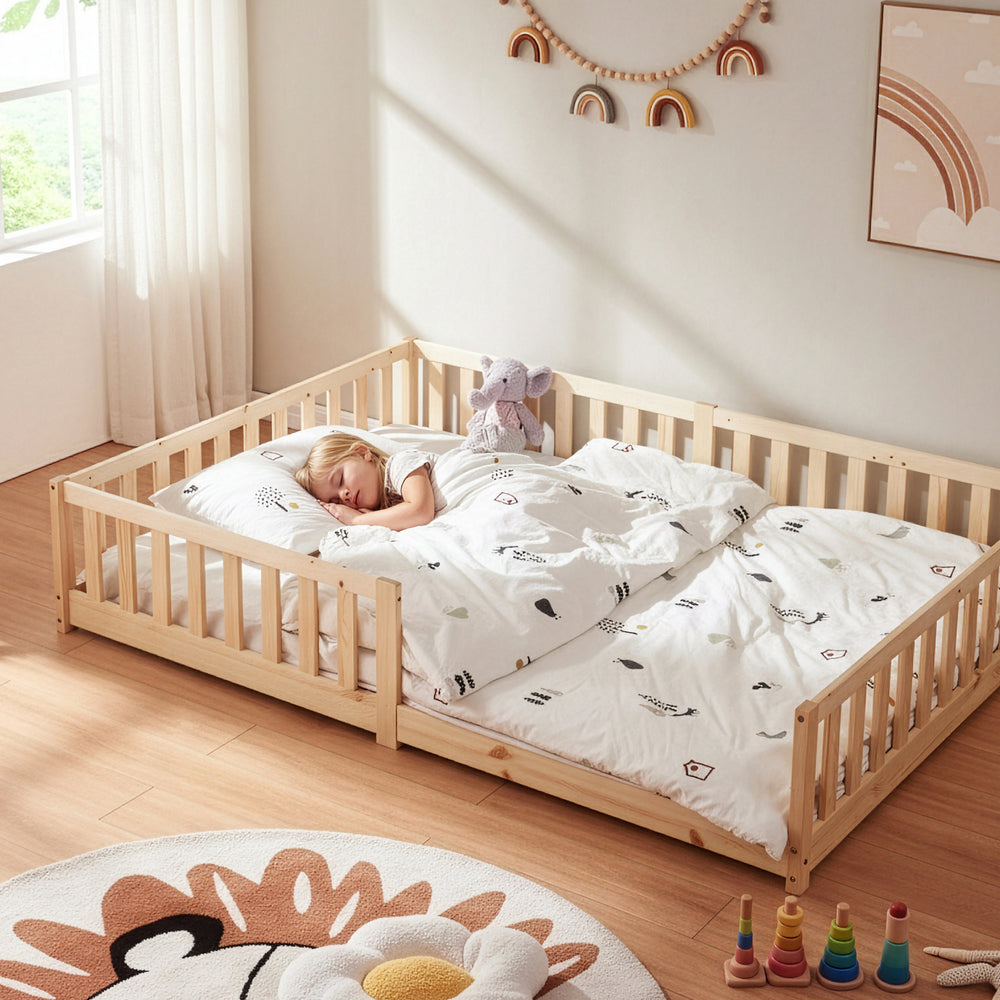Montessori gyerekágy Tanna leesésgátlóval [en.casa]