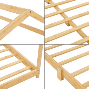 Házikó gyerekágy Vindafjord bambusz különböző méretekben [en.casa]